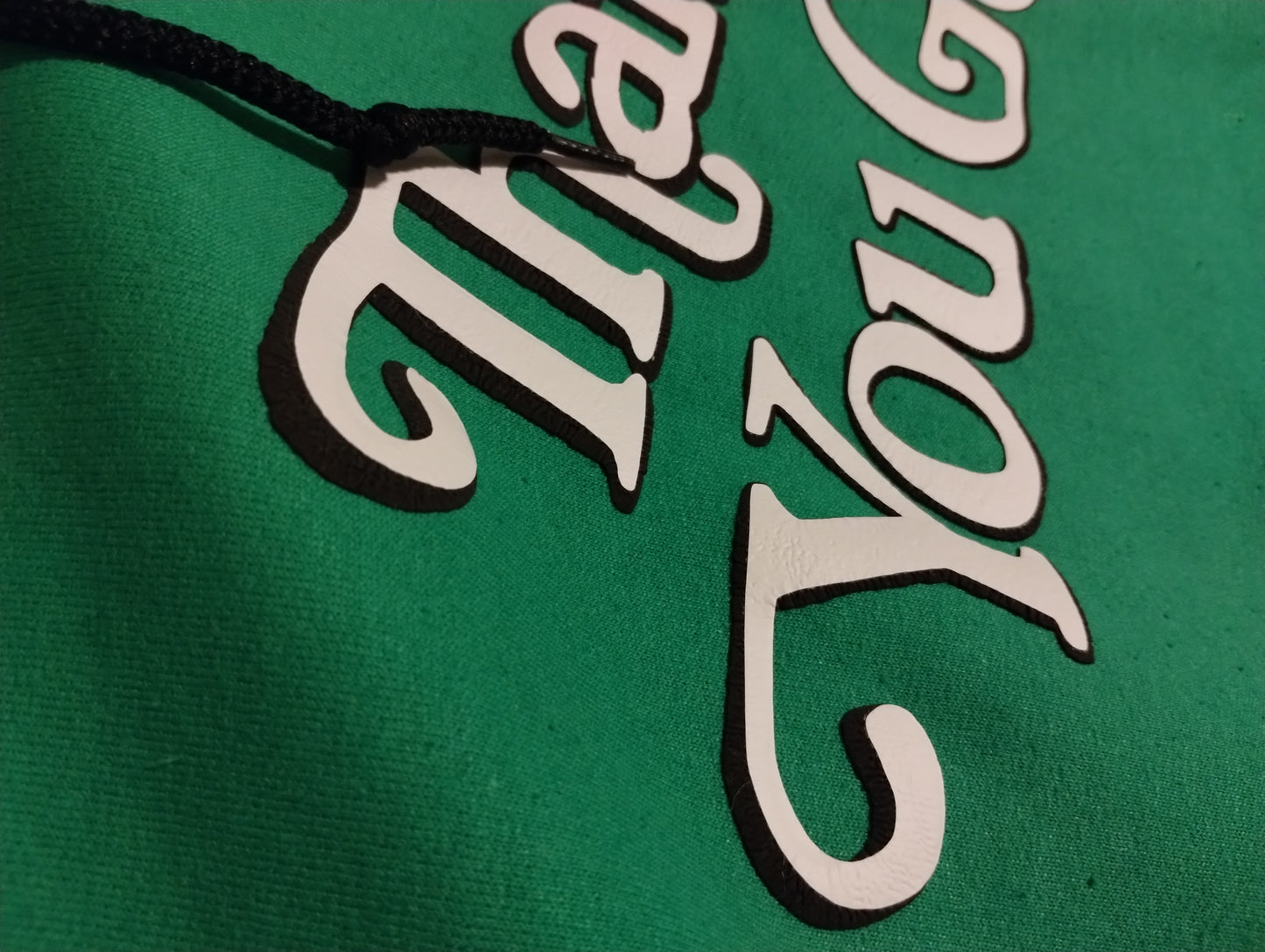 Thank You God Crop Hoodie-Green