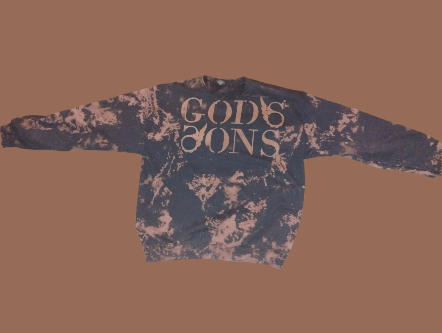 Godssons Distressed Sweatshirt -Black